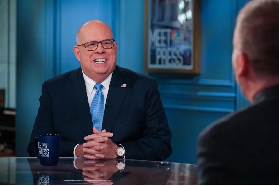 Former Maryland Governor Larry Hogan, a Republican