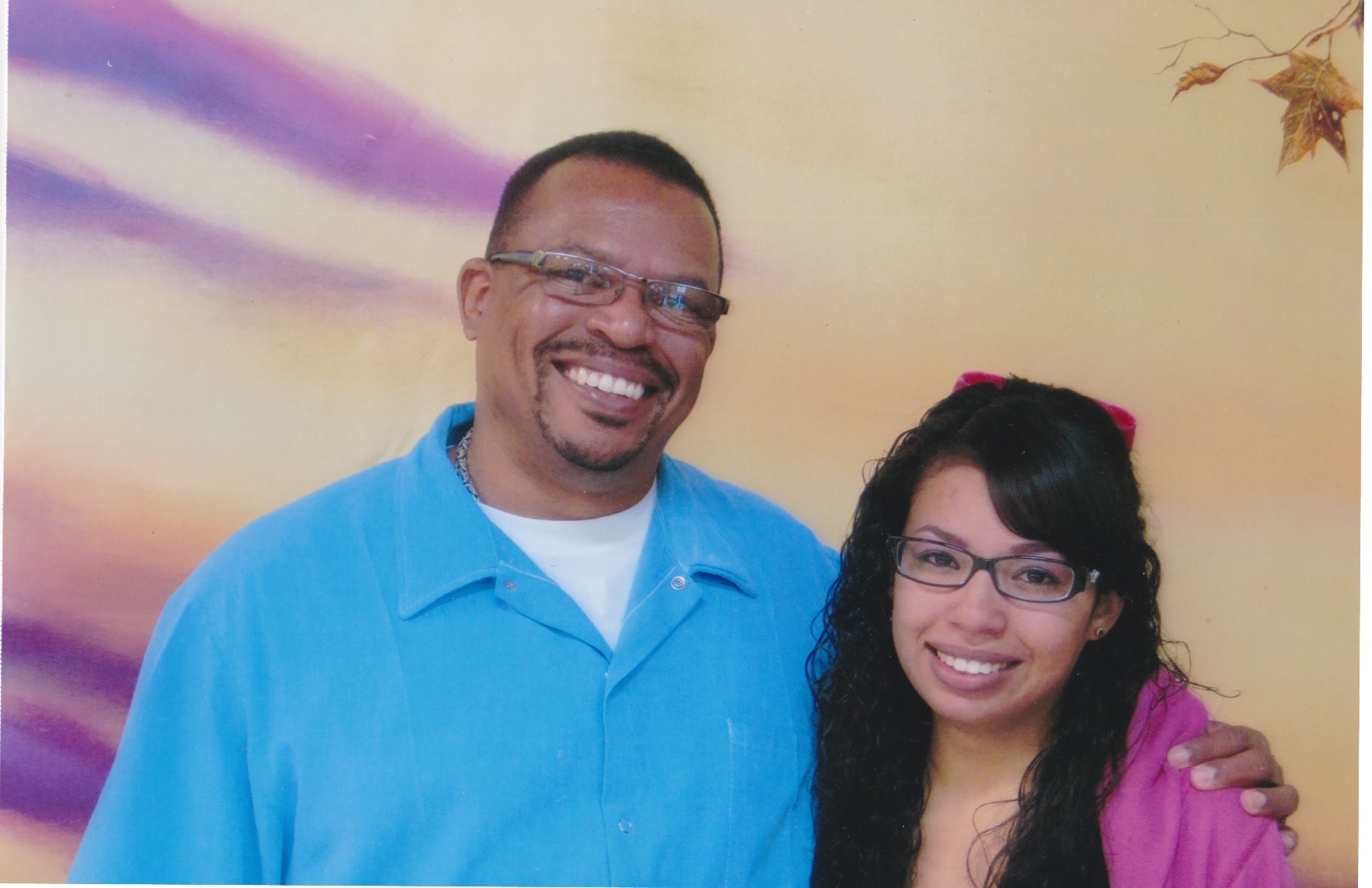 Alyssa Tamboura with her father, Aly Tamboura, the first time she was able to visit him in prison.