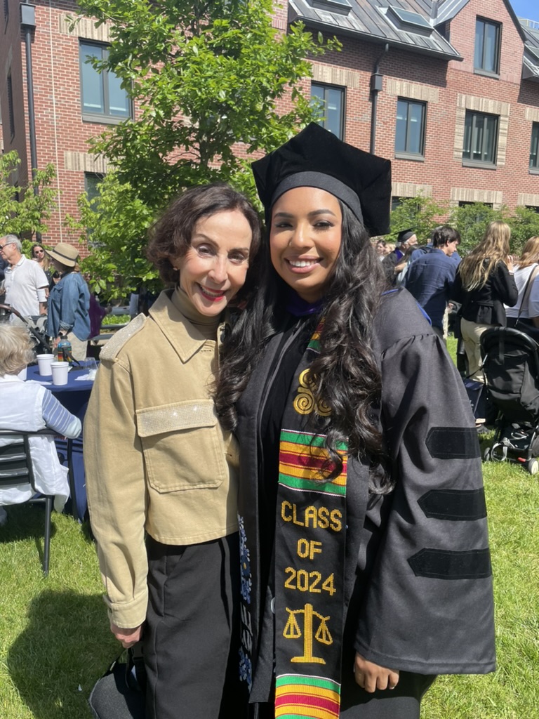 Alyssa Tamboura at her graduation from Yale Law School with her mentor and friend, Beverly Parenti. 