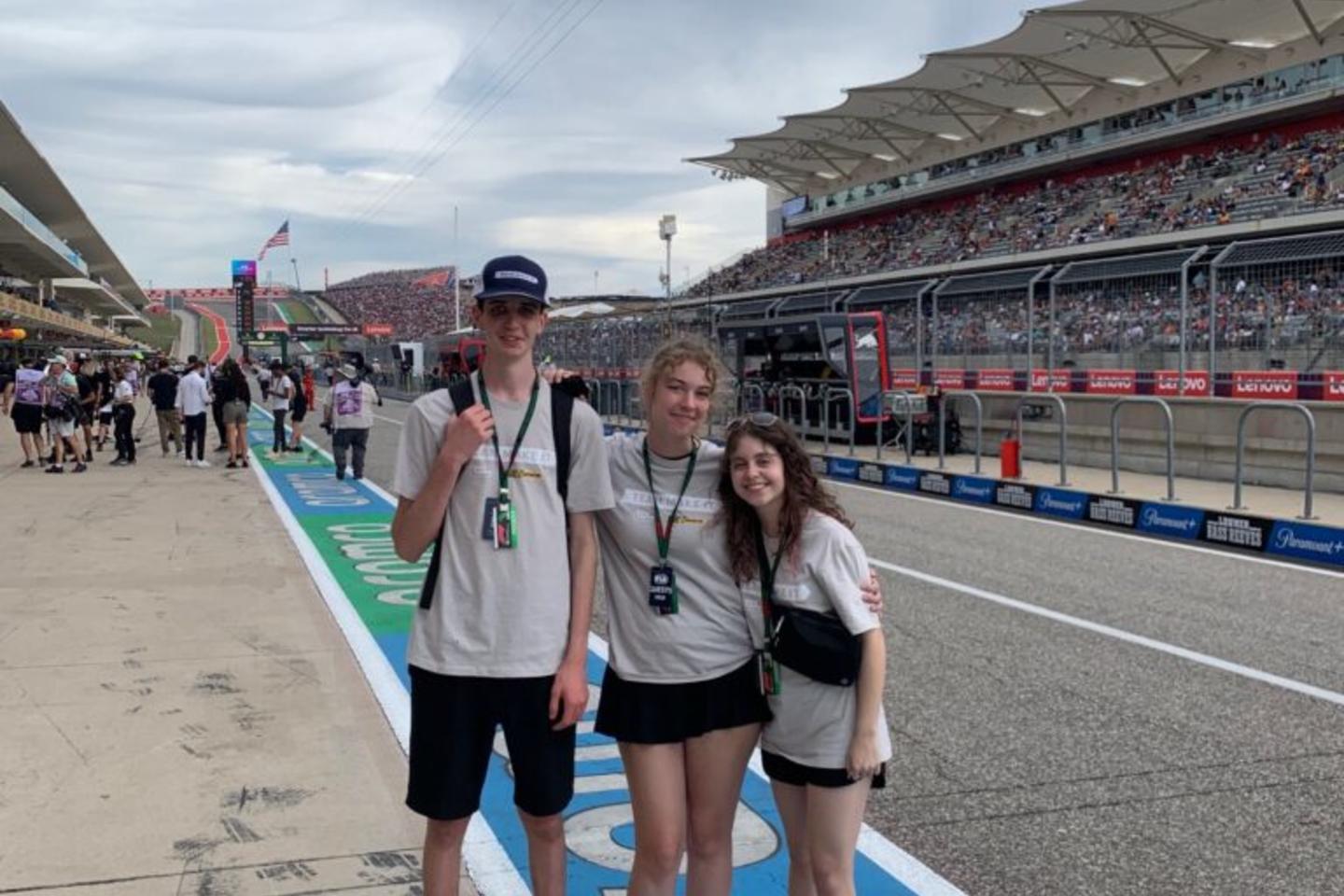 Students attend Formula 1 race in Austin, TX