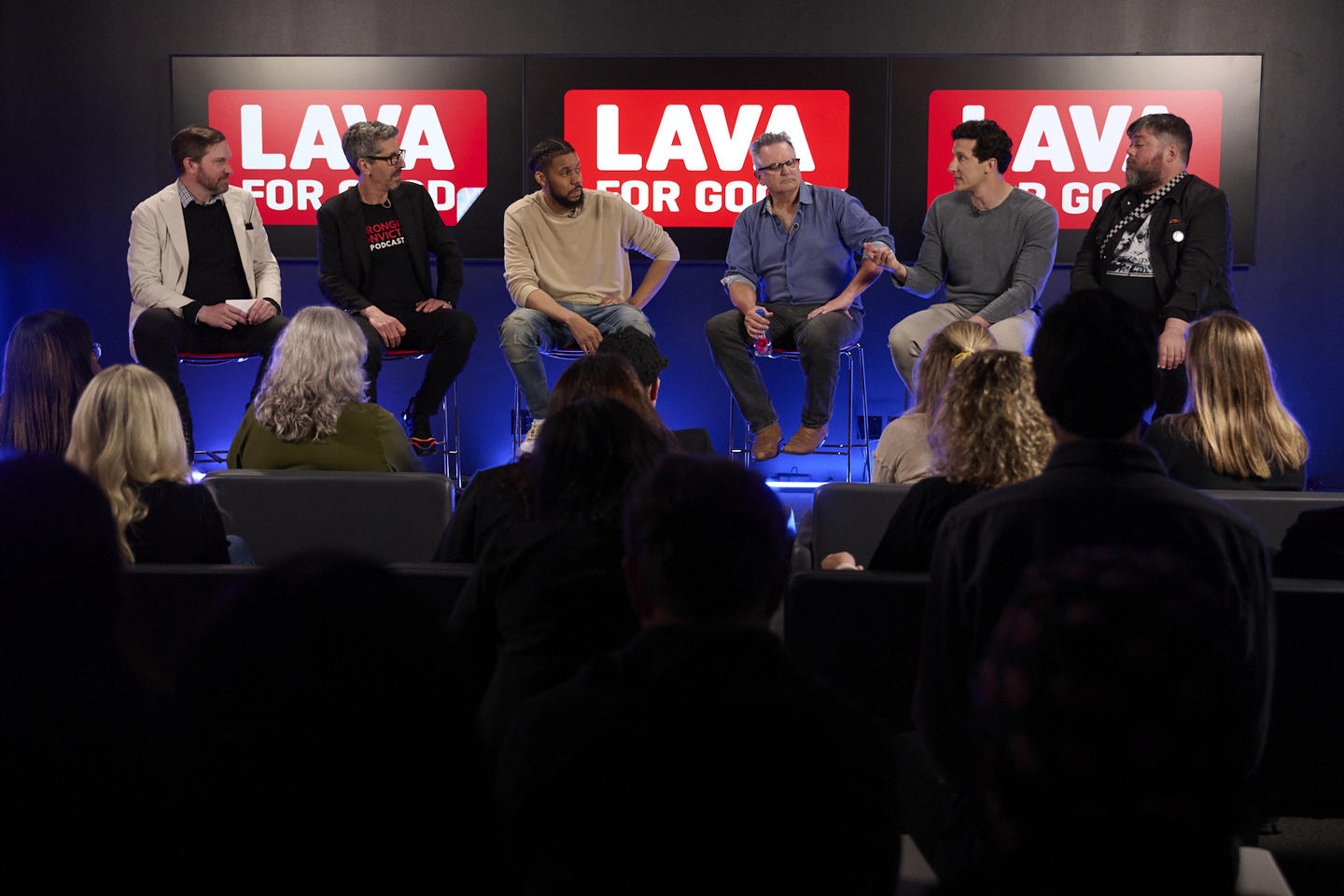 Lava for Good panel on stage