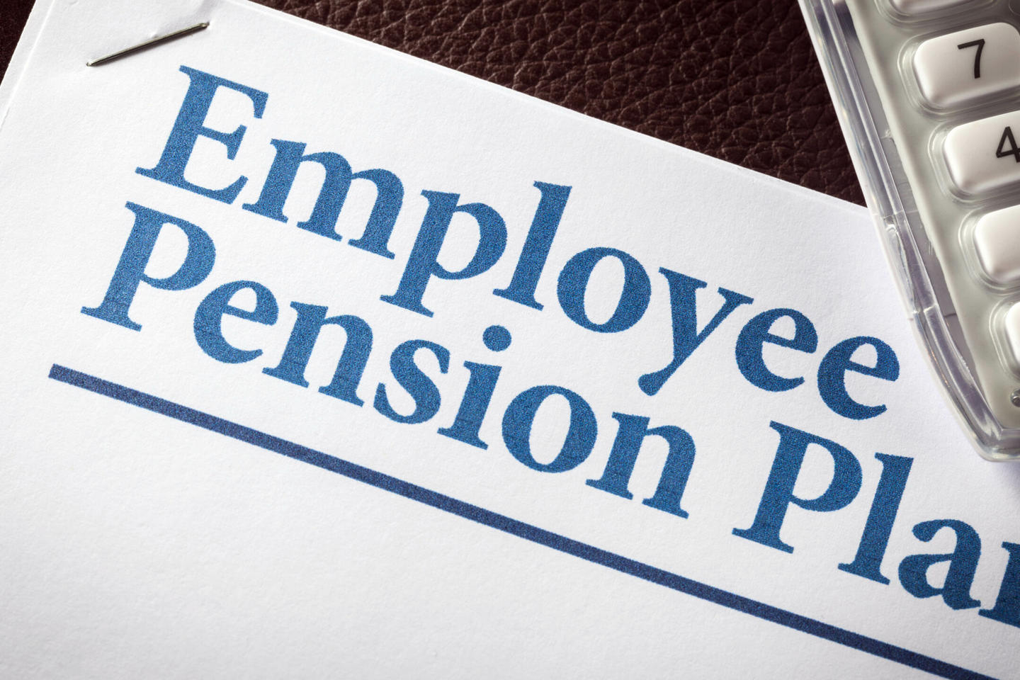 Employee Pension Plan Document Header