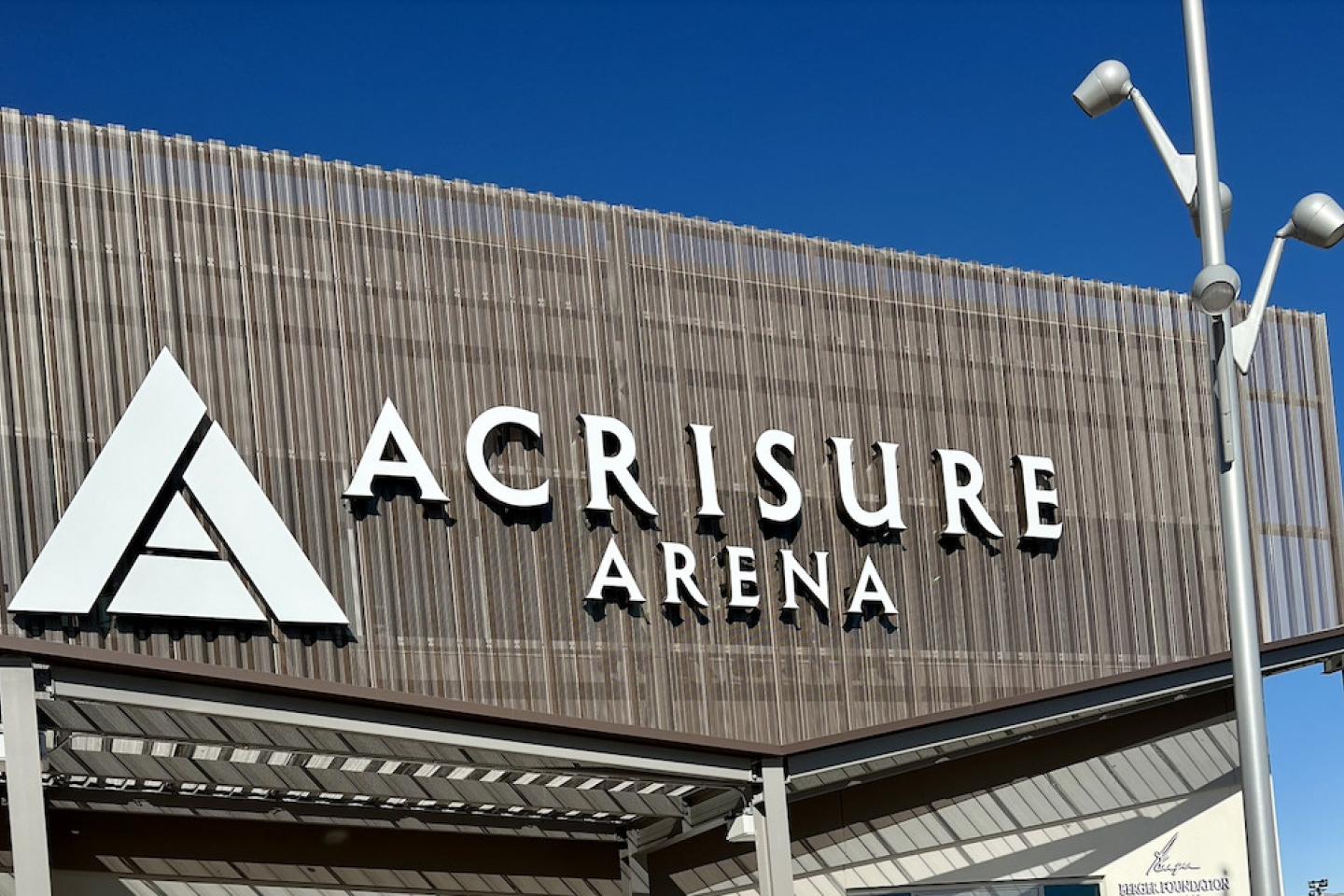 Acrisure Arena sign