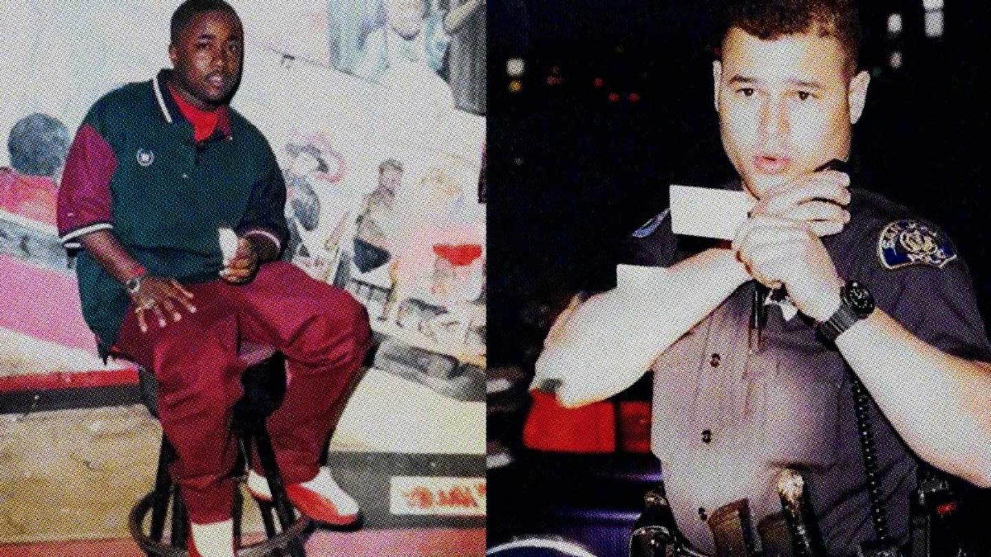 Two photos -- one of former gang leader Antong Lucky, the other of Dallas police chief Eddie Garcia -- pictured side by side.