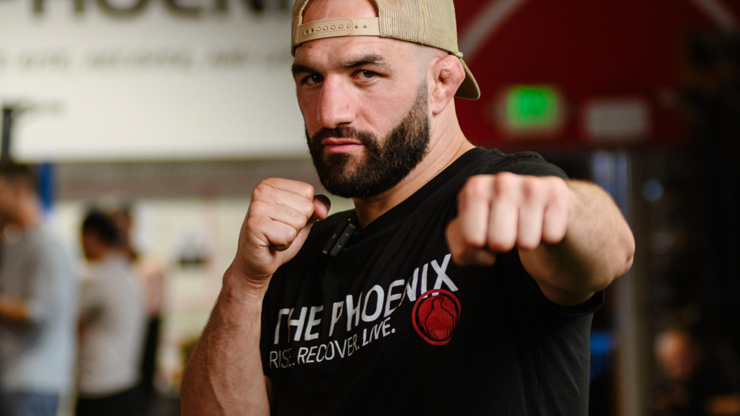 UFC lightweight Jared Gordon at The Phoenix's gym in Denver