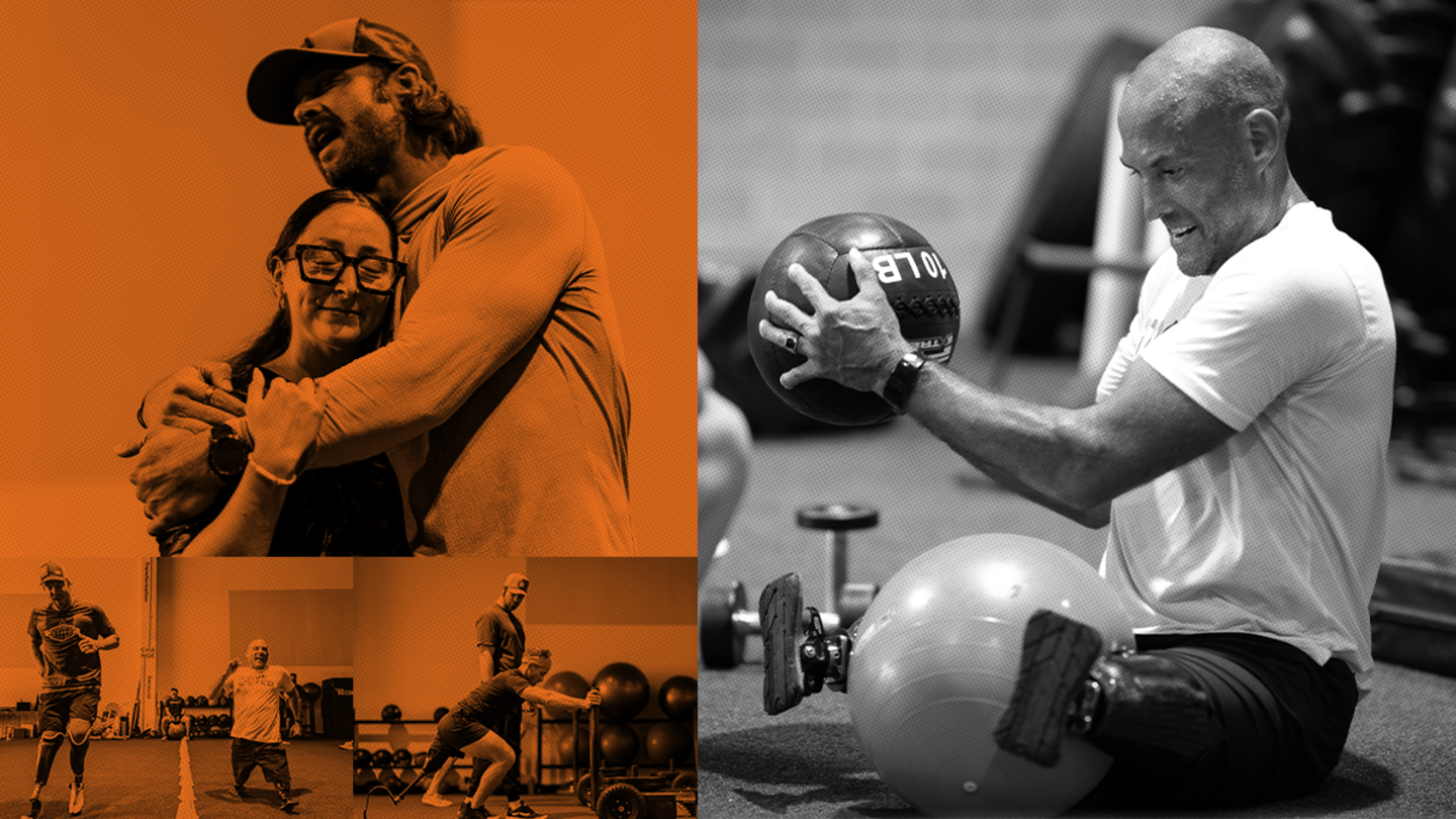 A photo collage featuring athletes who have trained at ATF 