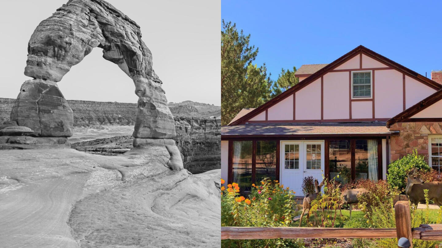 A collage of the Heron school in Moab, UT