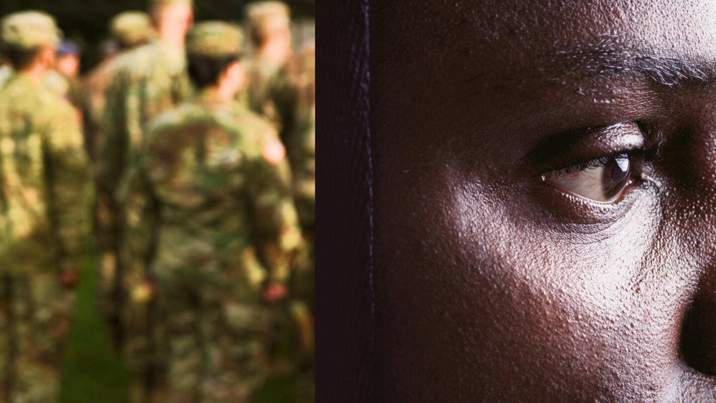 Close up photo of a person's face.