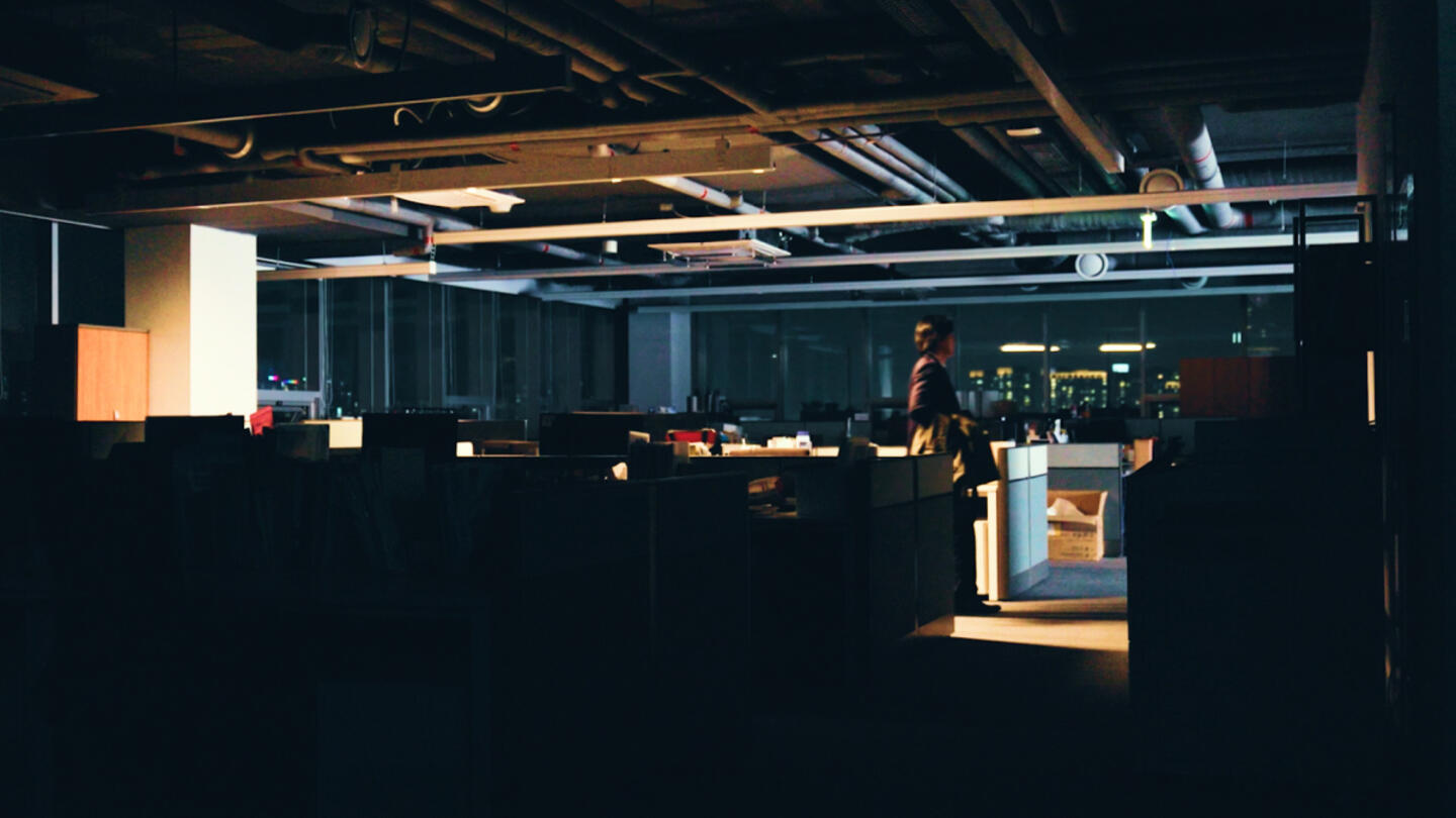 Person in an office.
