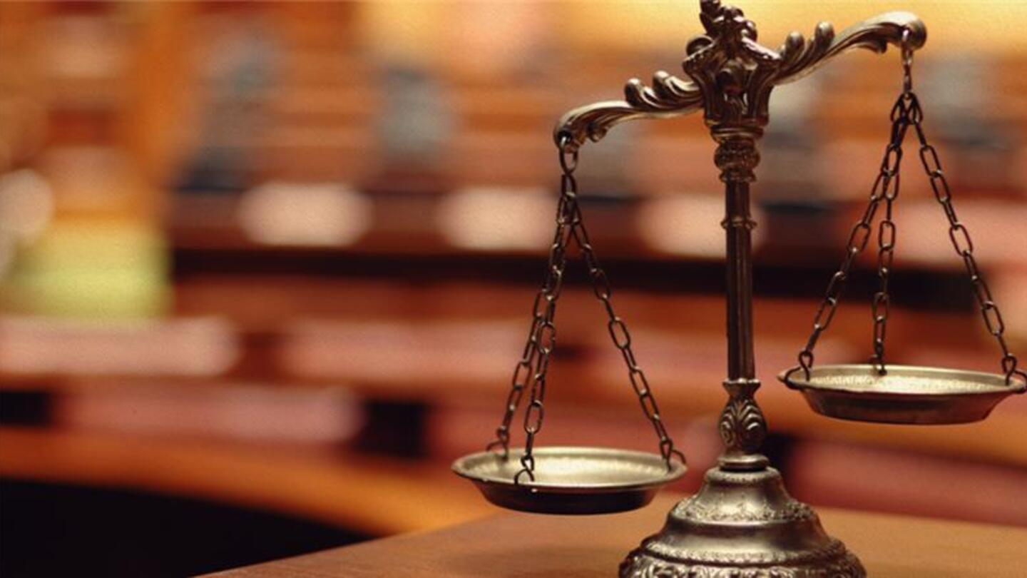 Scales of justice.