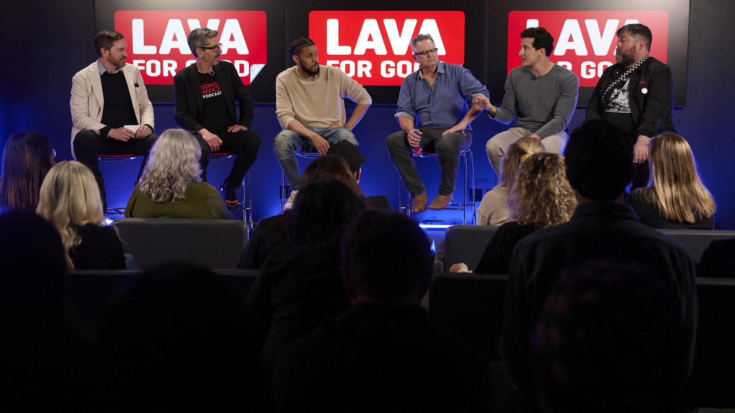 Lava for Good panel on stage