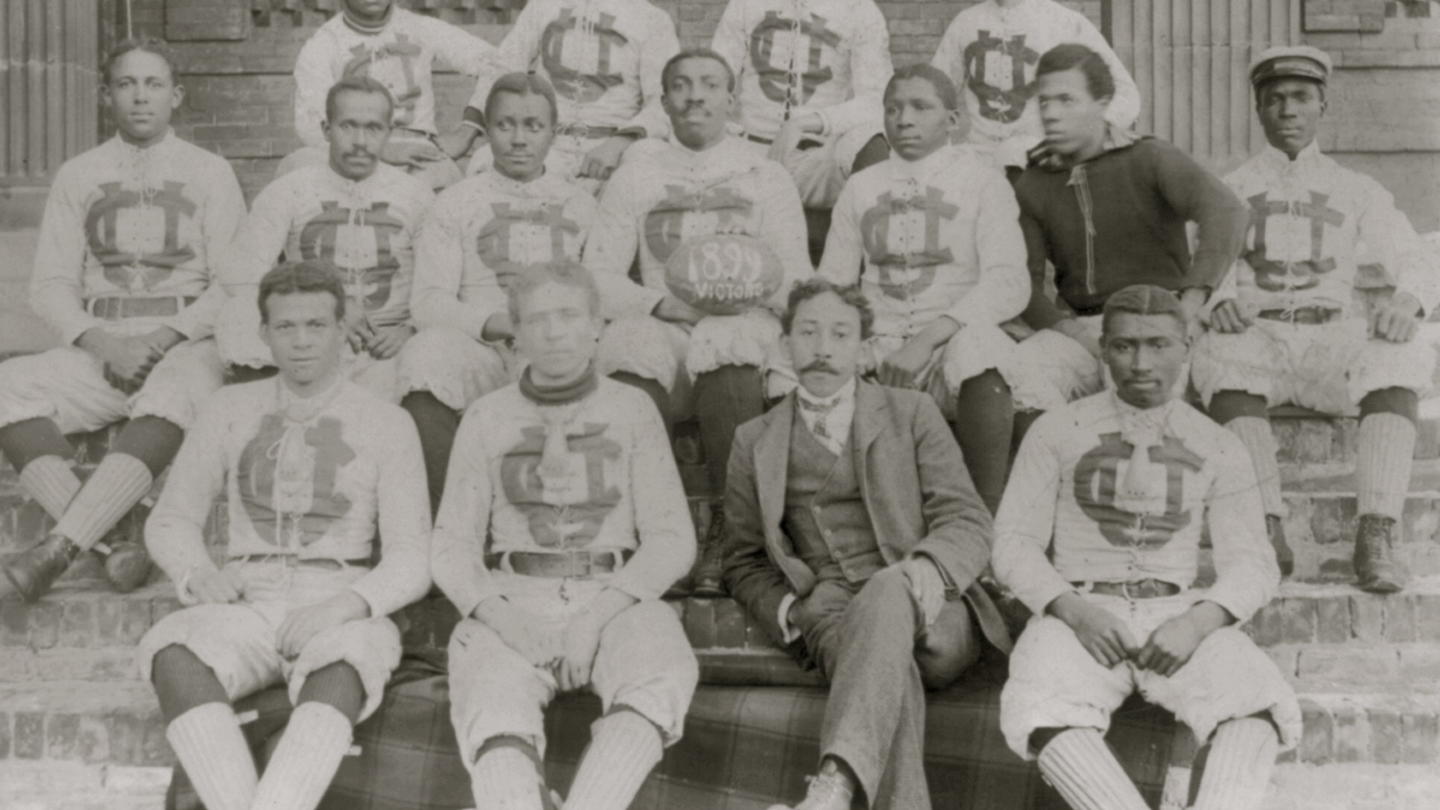 An old group photo of an HBCU athletic team