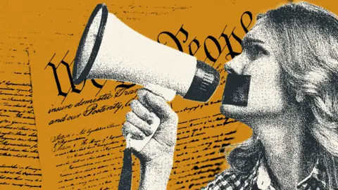 Free speech banner.