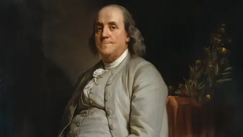 Photo of Benjamin Franklin.