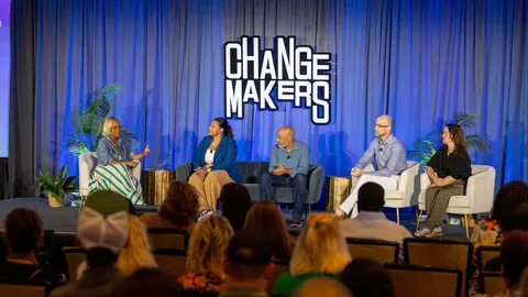 Changemakers take the stage at the Changemaker Summit to share ideas, experiences, and solutions for helping people and communities thrive.