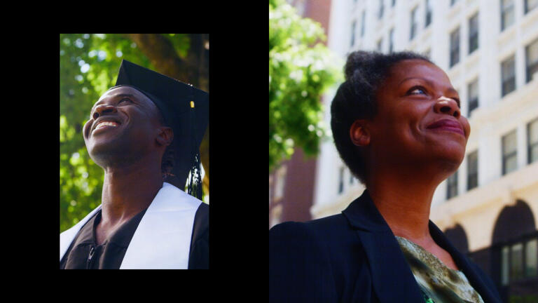 Two graduates of programs supported by Education Design Lab