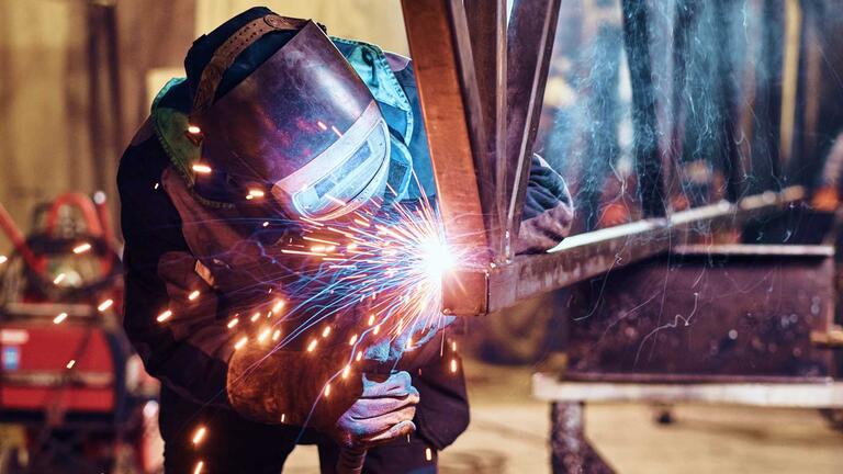 Welder working
