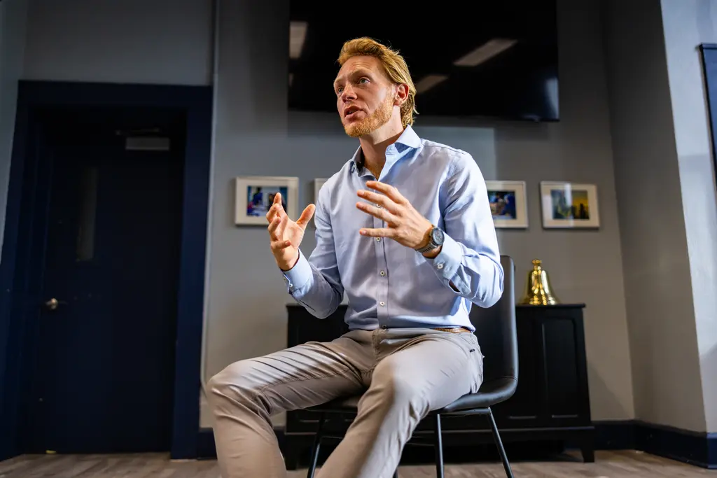 SailFuture founder Michael Long sits for an interview