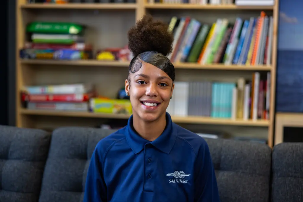 SailFuture student LaMaya Fullwood pictured in a classroom