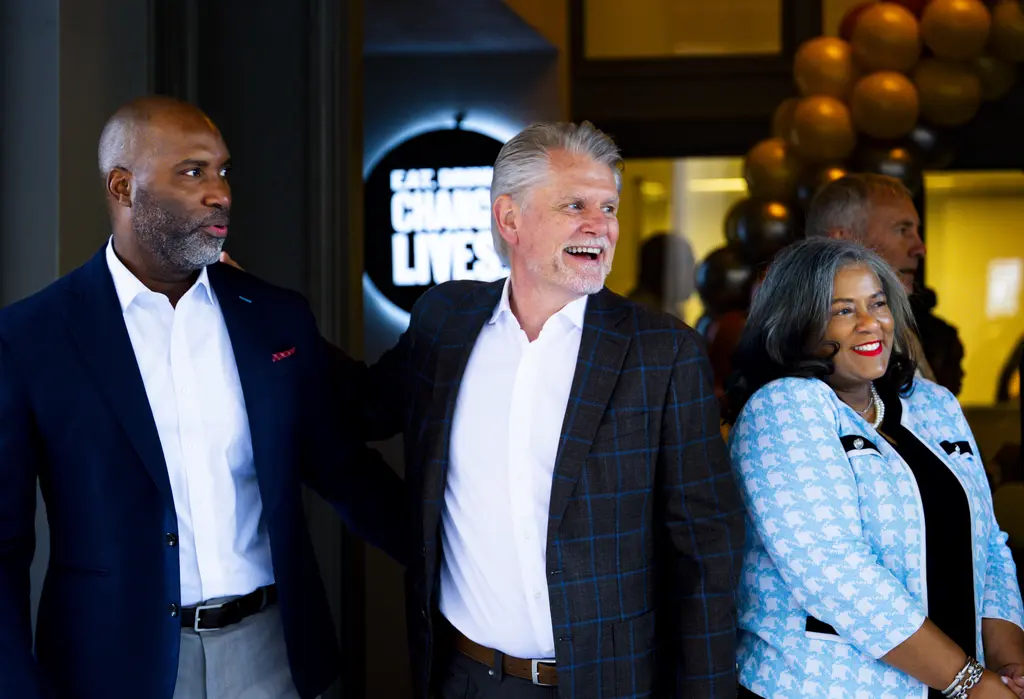 Guests attending Cafe Momentum Atlanta's opening.