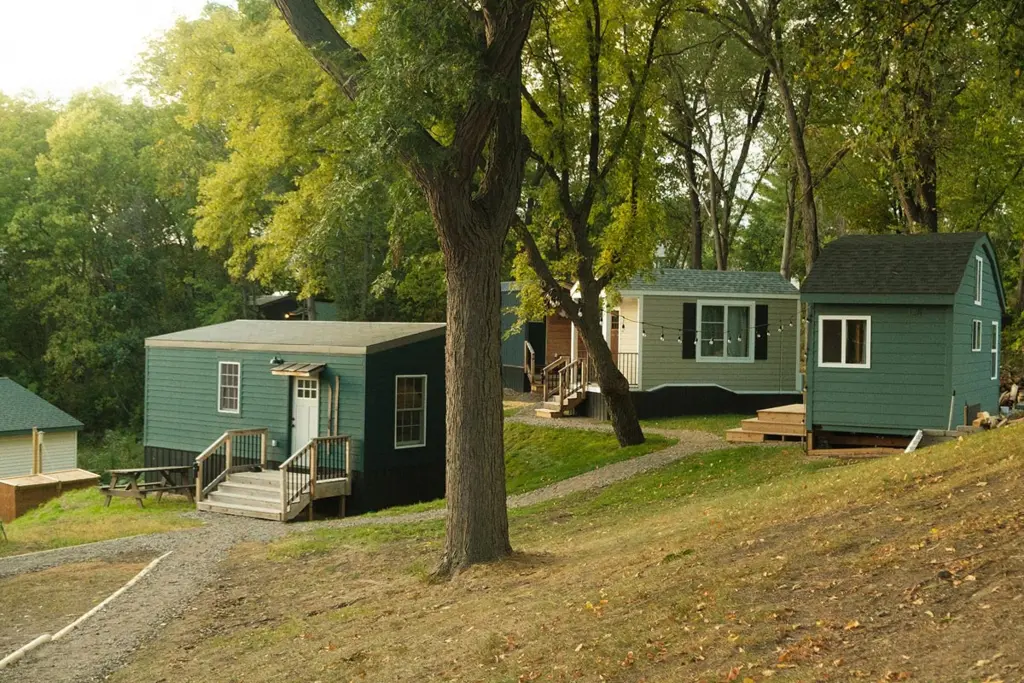 Sacred Settlement Mosaic is a community of six tiny homes and a church nestled in a St. Paul neighborhood.