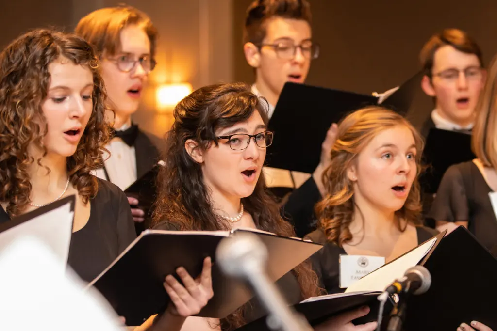 All Chesterton students take part in the arts, such as choir and theater.