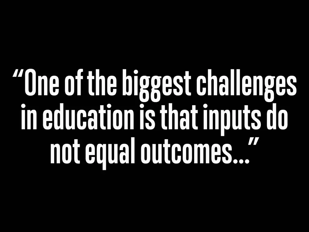 “One of the biggest challenges in education is that inputs do not equal outcomes,” Marc Porter Magee, CEO and founder of 50CAN