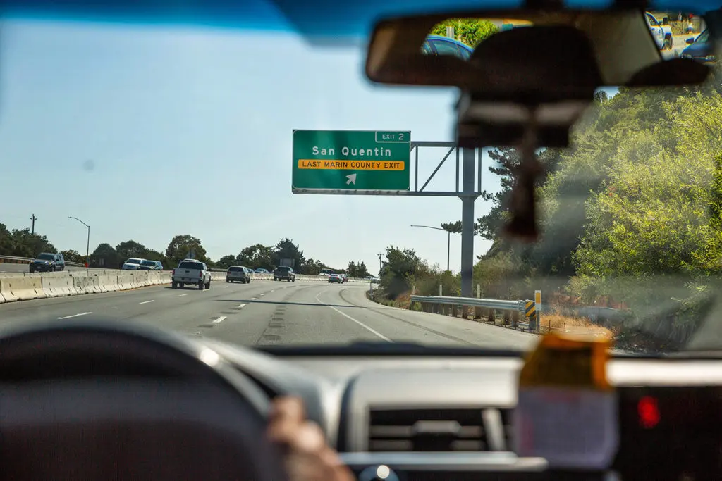 San Quentin Highway Sign